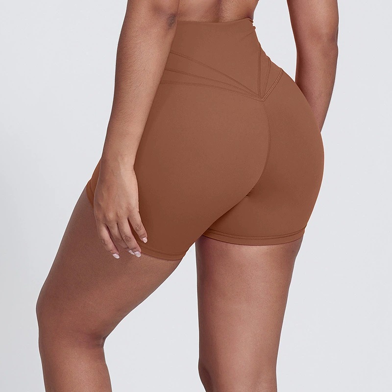 Elastic High-waisted Running Fitness Shorts SKL-LQ5023