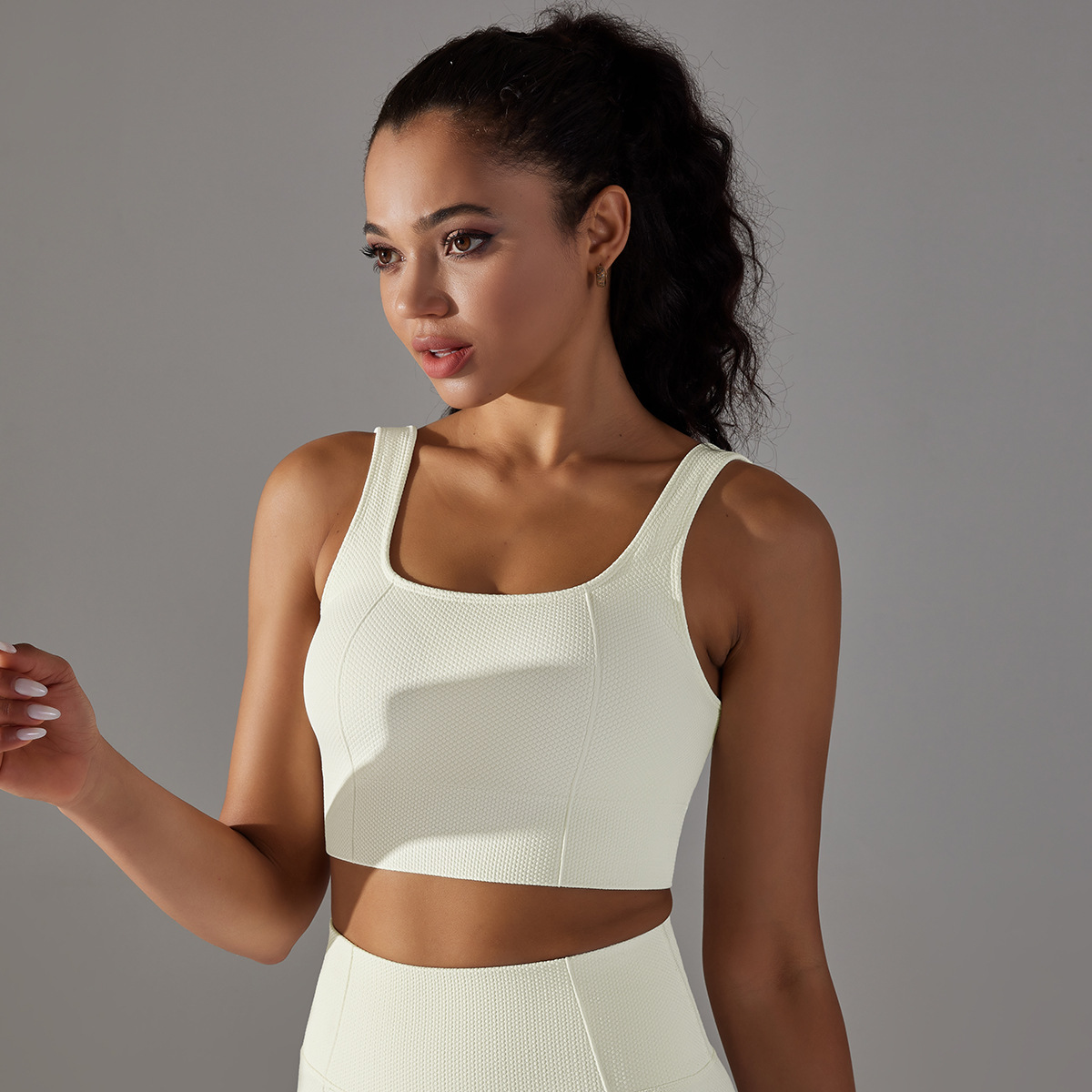 Shockproof Gathering Backless Fitness Vest 6621vest