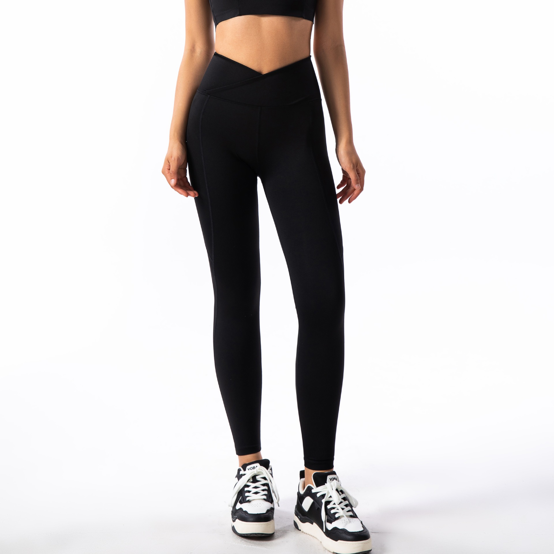  Beauty Fitness Yoga Wear for Women V-Waist solid Yoga Pants SKL-FNK8801