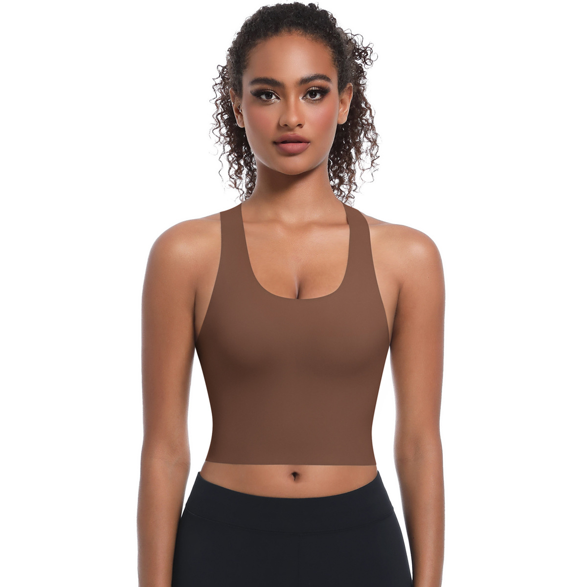  Crisscross Straps Backless Yoga Bra 7079