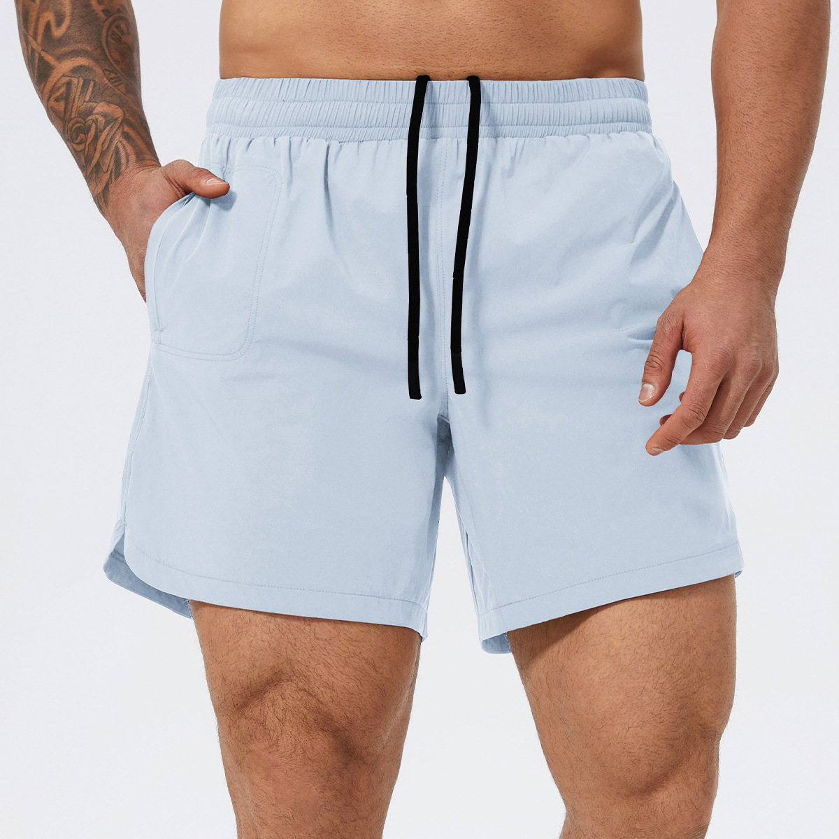 Quick-dry Men's Double-layered Athletic Shorts 1082