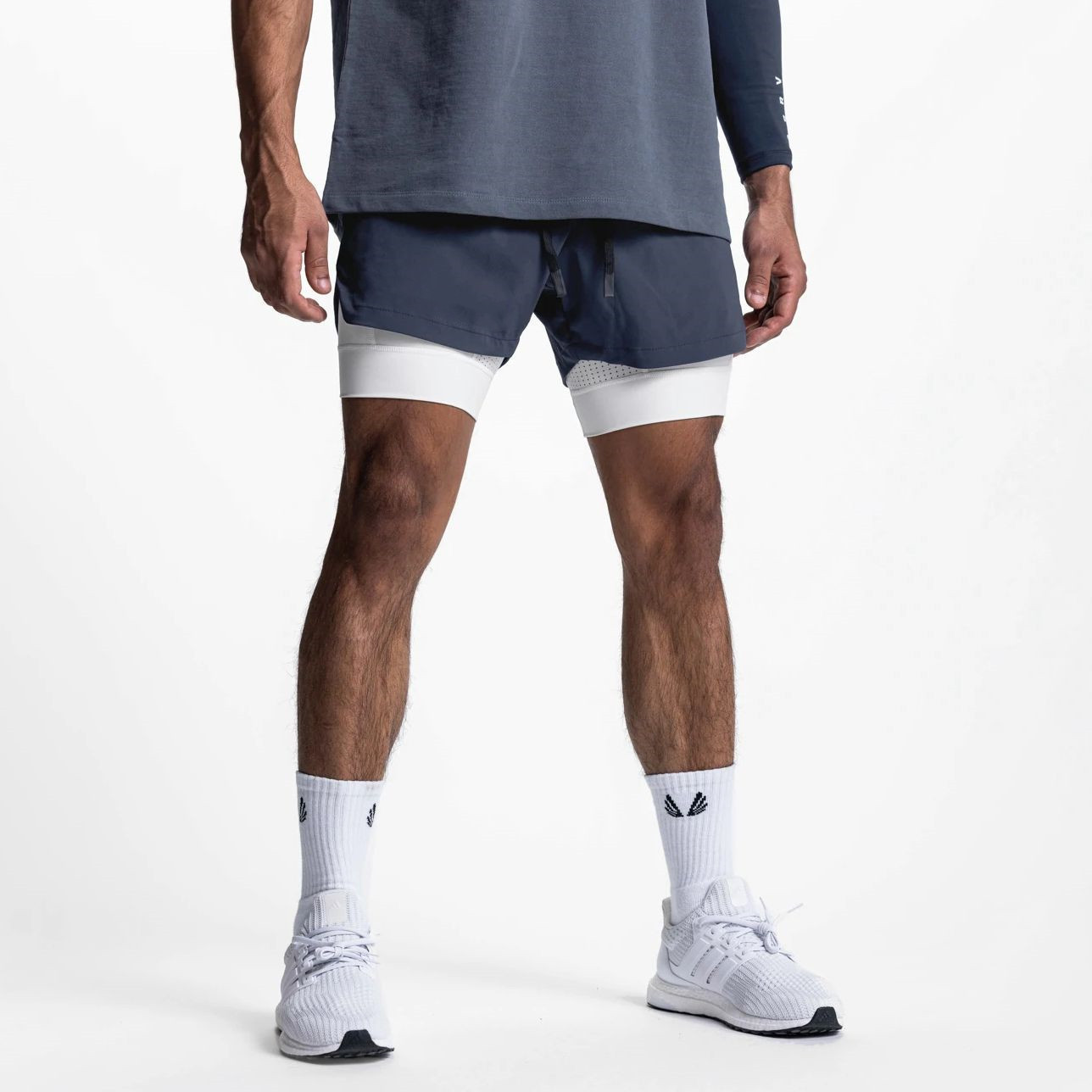 Men's Double-Layer Quick-Dry Sports Shorts FJ-DK-11