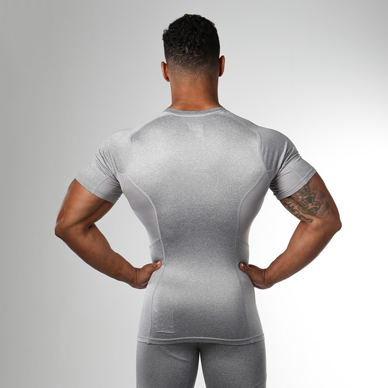 Men's Stretch Round Neck Quick-Dry Short Sleeve Tee DT33