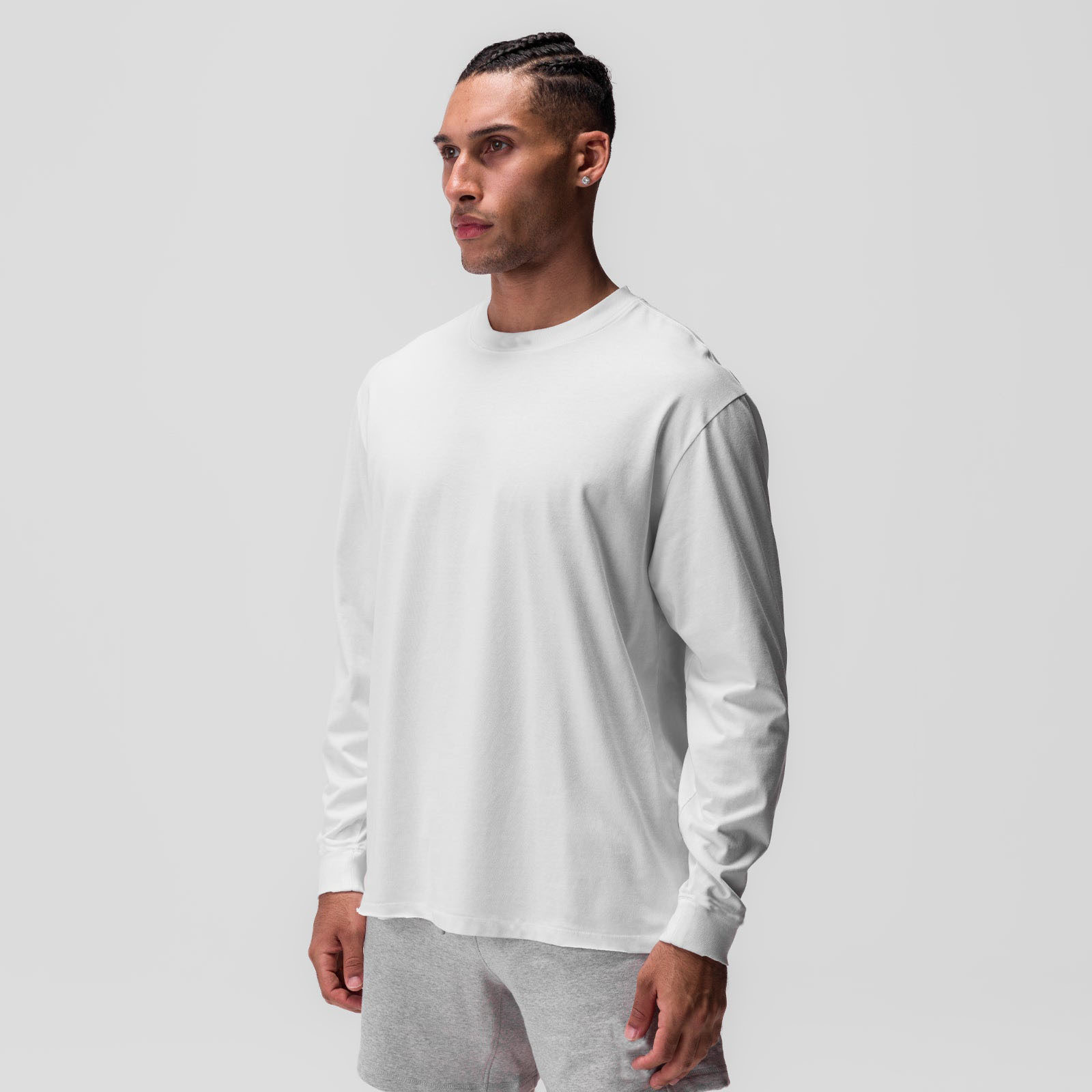 Men's Loose Fit Round Neck Long Sleeve Top CX817