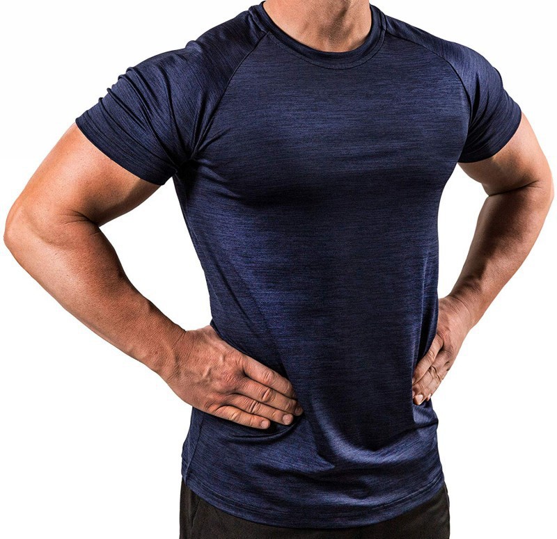 Men's Quick-Dry Breathable High-Elasticity Short-Sleeve Shirts LLZDDX 