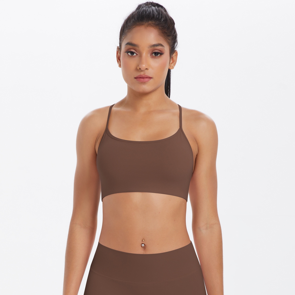 Cross-strapped Breathable Yoga Bra Vest 7112