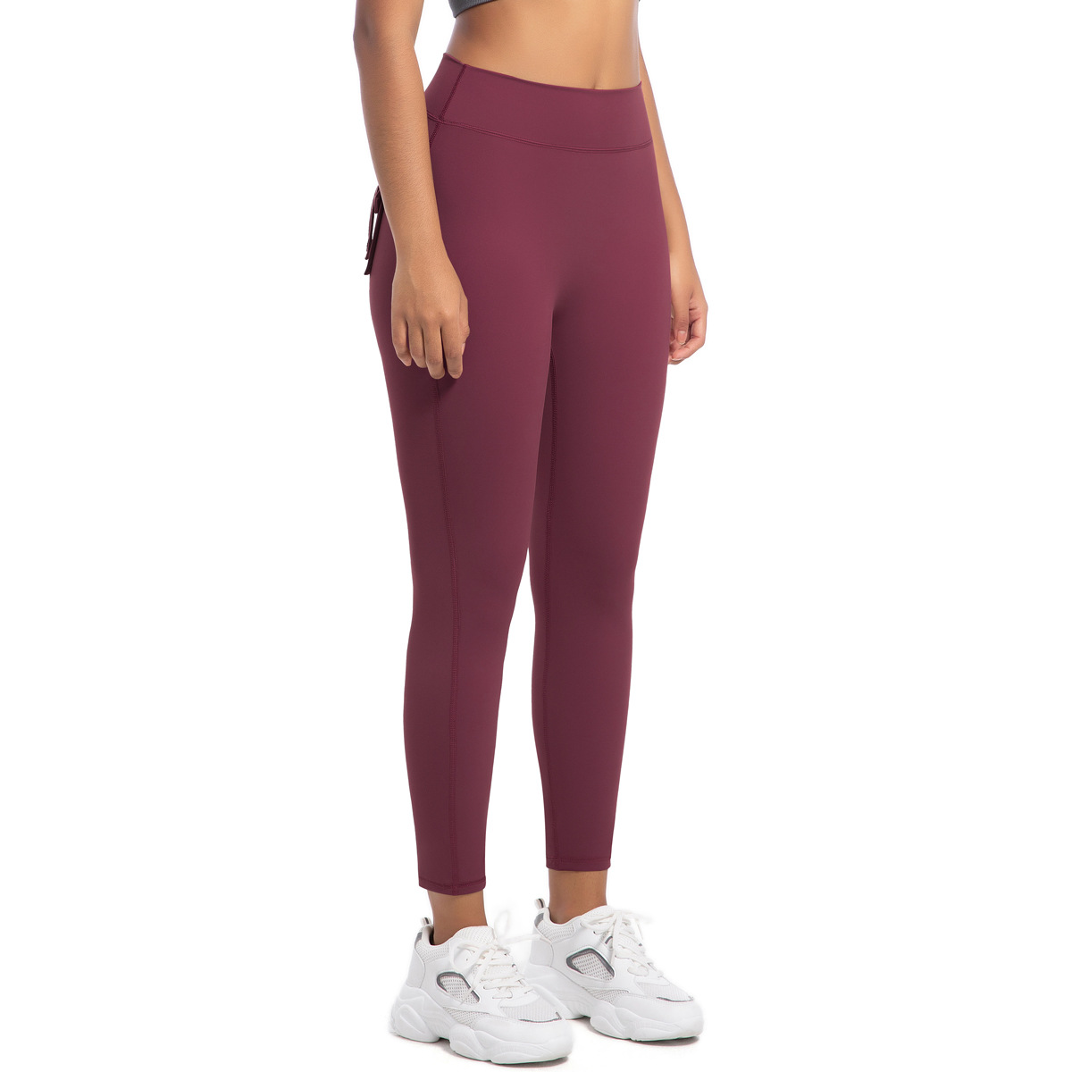 Workwear Pocket High-waisted Hip-lifting Tight Yoga Pants 6678