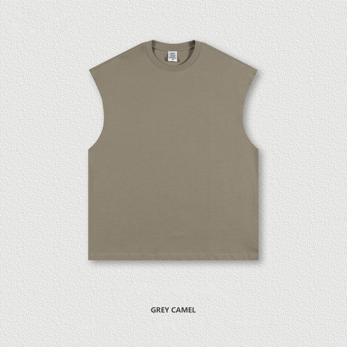  Earth Tone Street Loose Sleeveless Tank Top BES1501