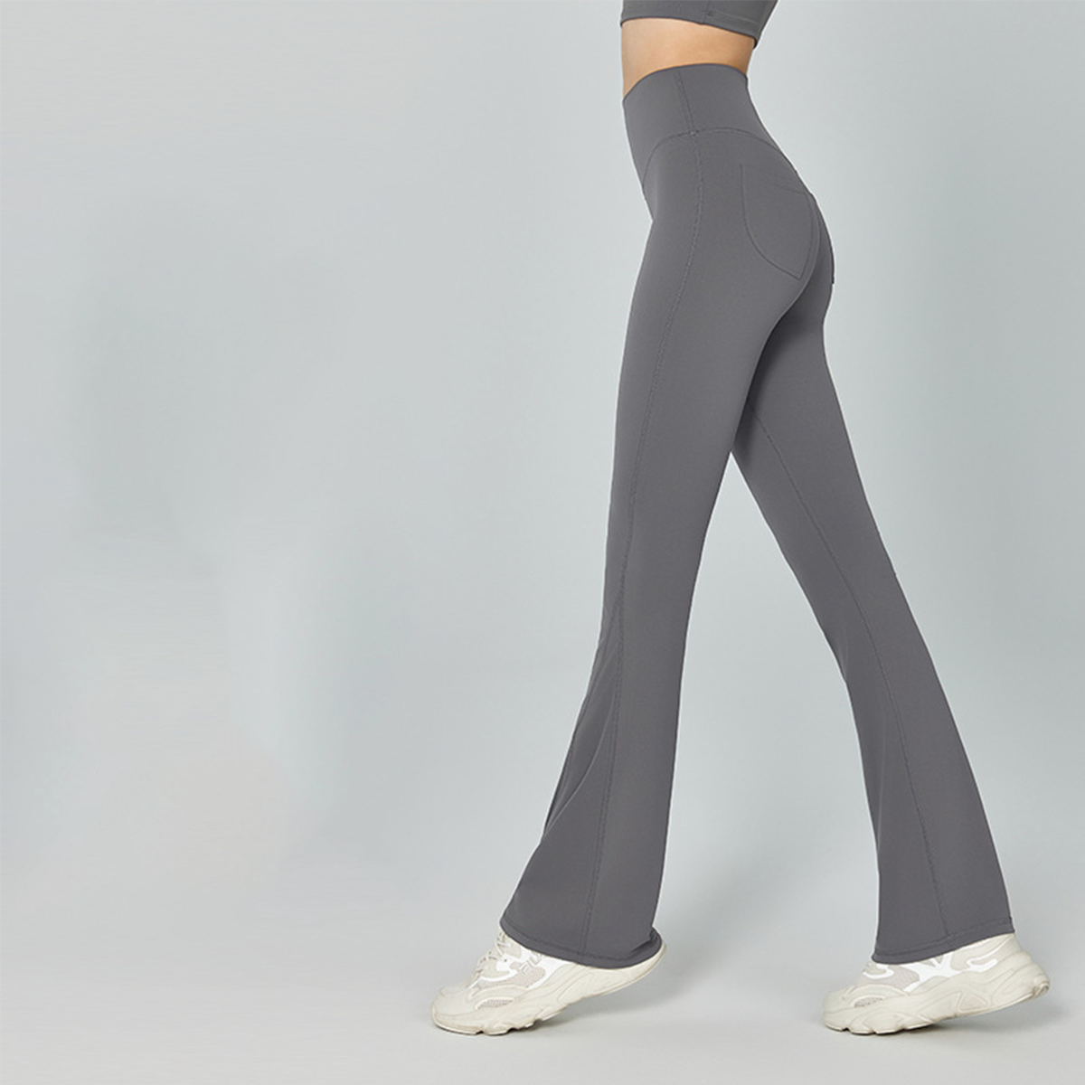 High-Waisted Butt-Lifting Yoga Flare Pants  DWPS124025