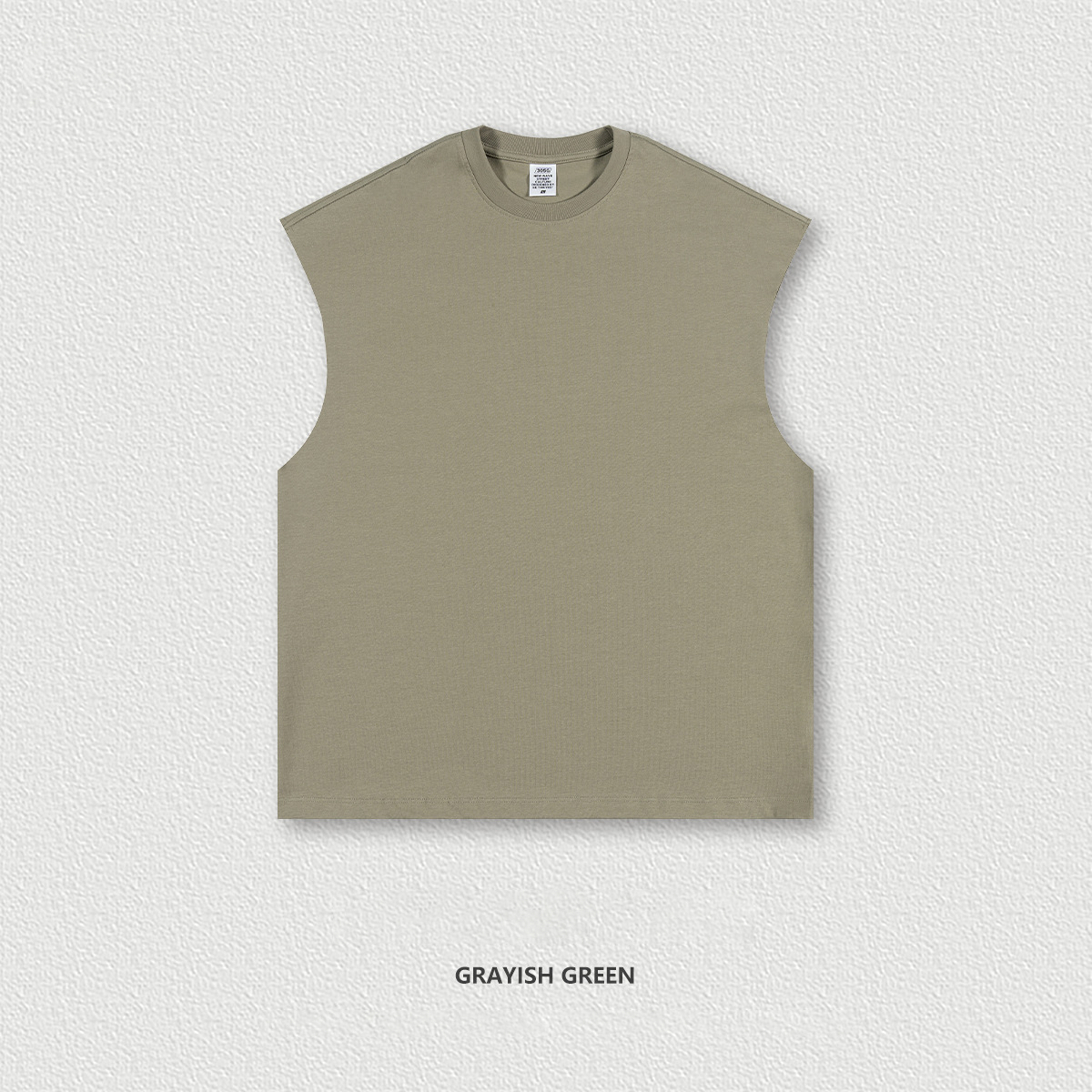  Earth Tone Street Loose Sleeveless Tank Top BES1501