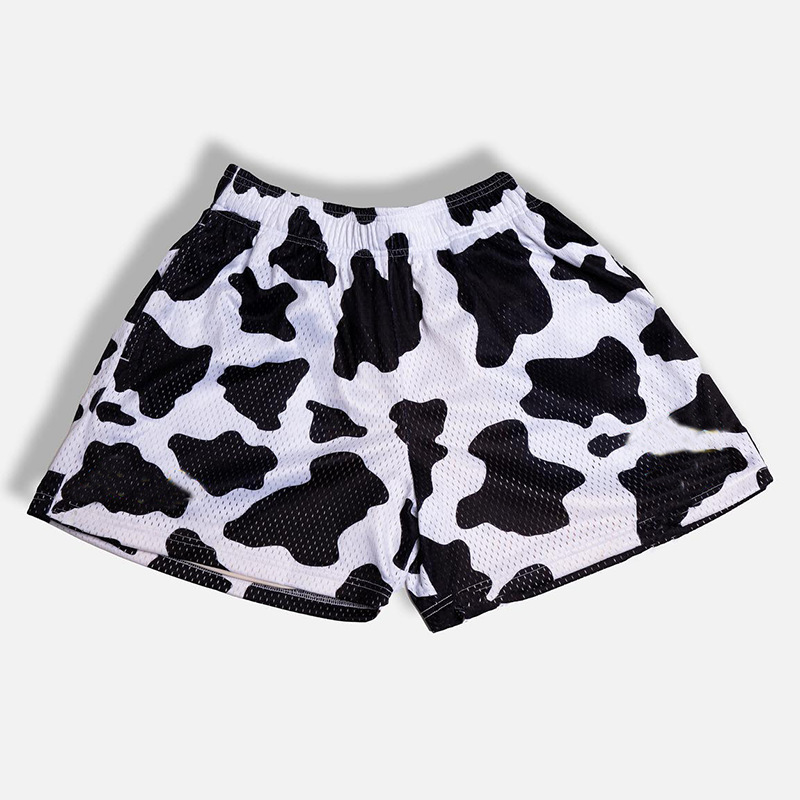 Men's Above-the-Knee Leopard Print Shorts DK01