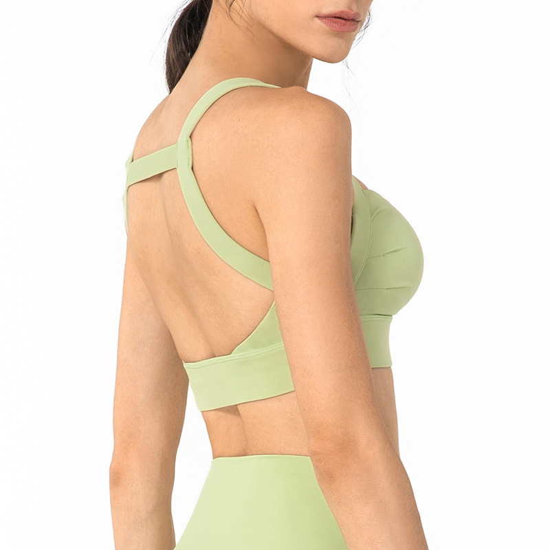 High-Elastic Shoulder Straps Backless Sports Bra DS145