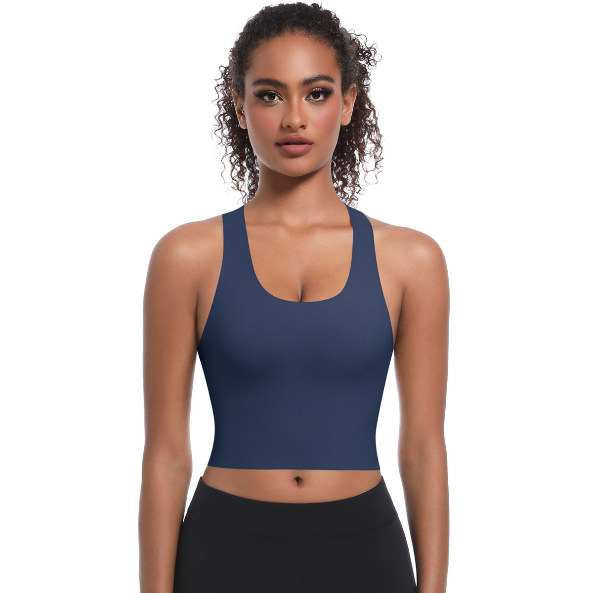  Crisscross Straps Backless Yoga Bra 7079