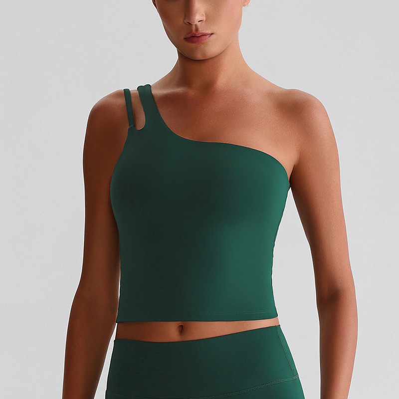 Off-the-shoulder Yoga Bra Running Fitness Vest SKL-LQ8029