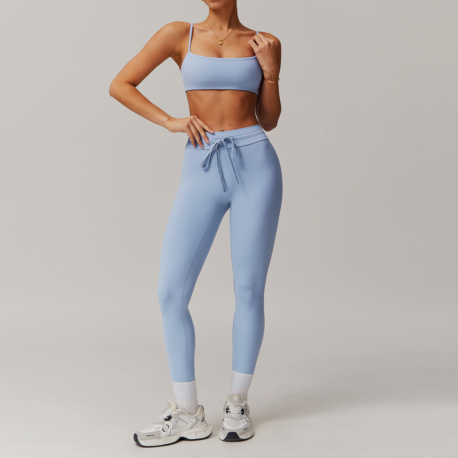 Off the shoulder Bra Yoga Set 5034