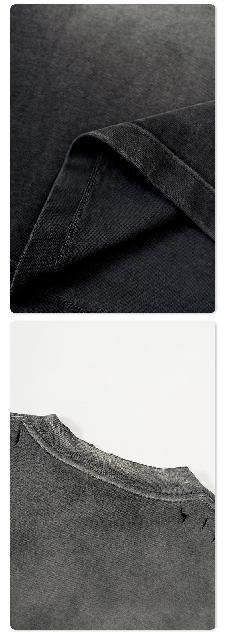  Washed Distressed T-Shirt Street Style BES2015