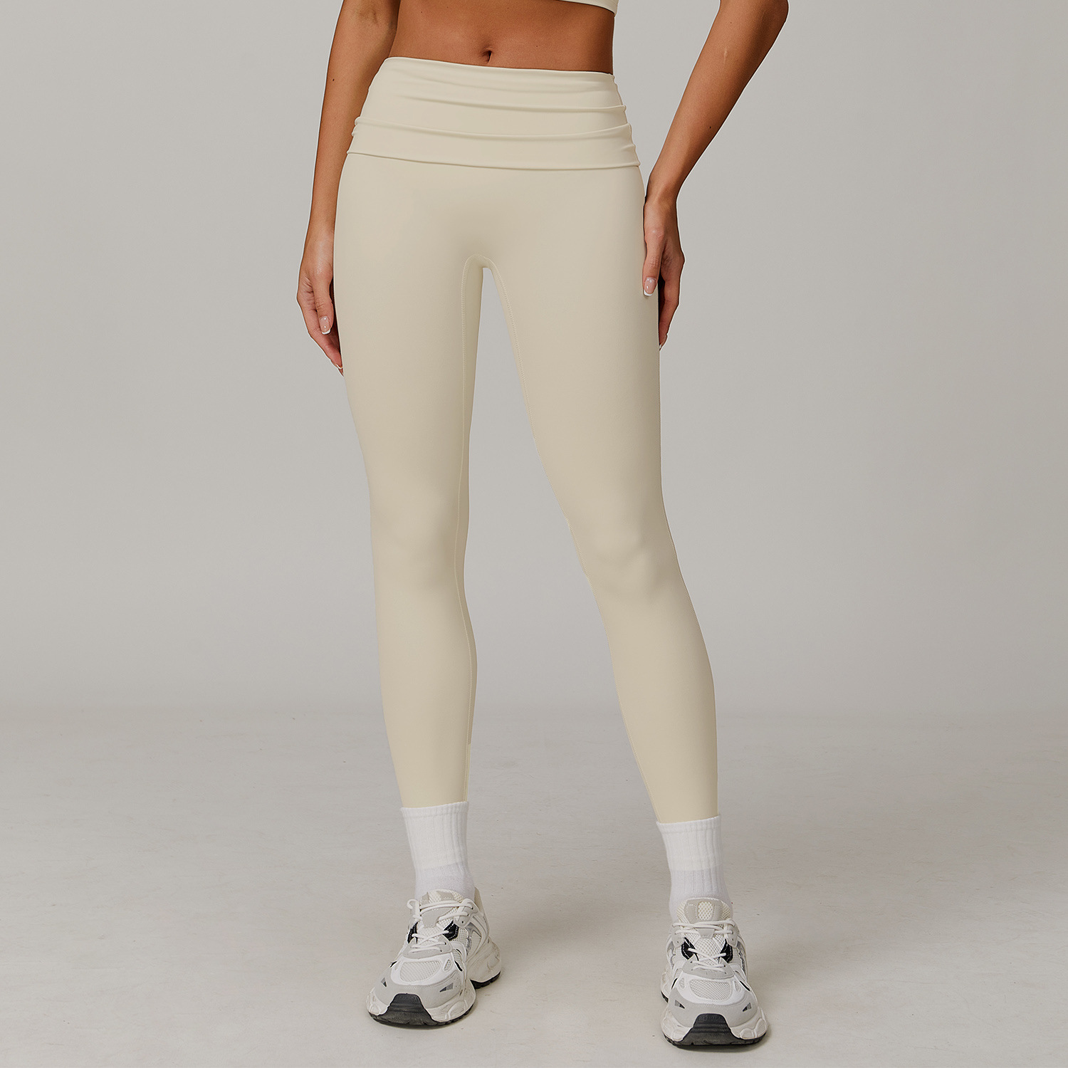 Flipped High-Waist Yoga Leggings 8998