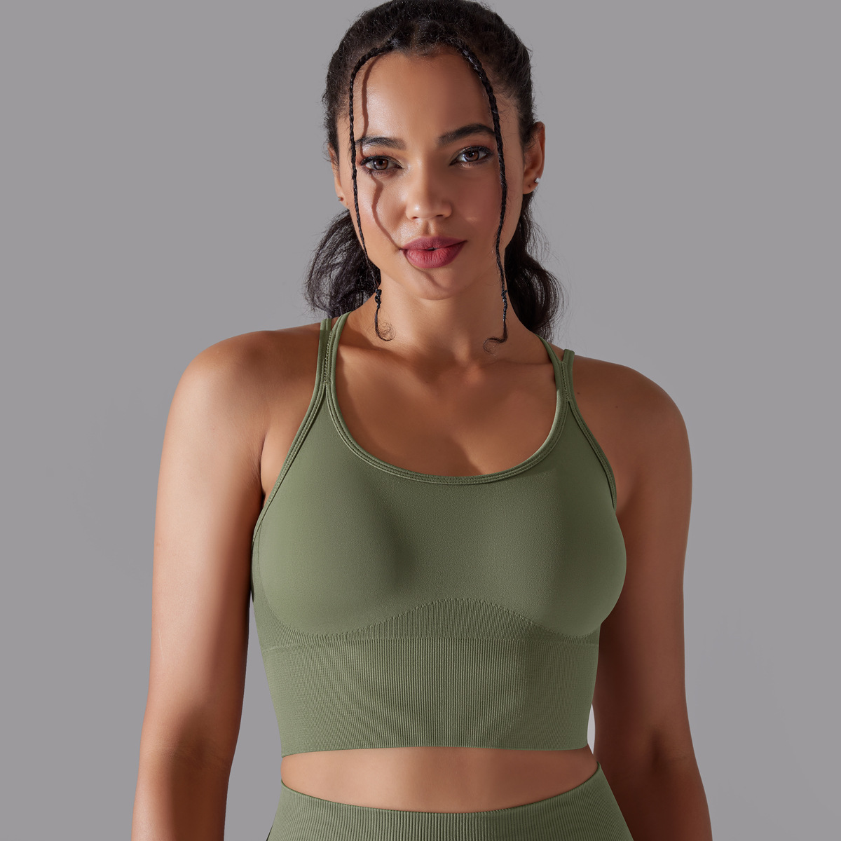  Crisscross Straps Yoga Bra Quick-dry 6632vest