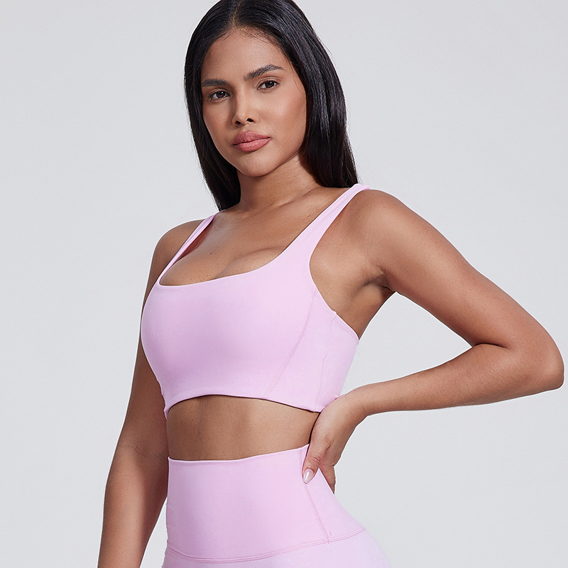 Square - neck I - shaped - back Yoga Fitness Bra SKL-LQ5007
