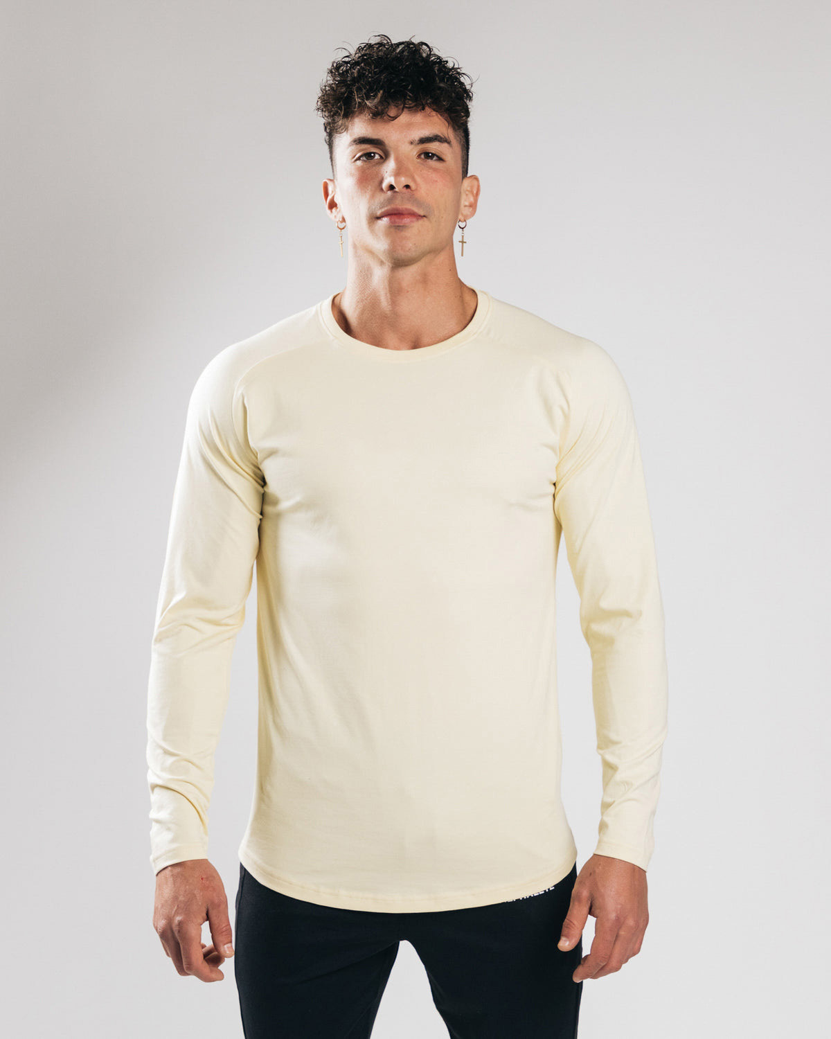 Men's Stretchy Cotton Long Sleeve T-Shirt CX905