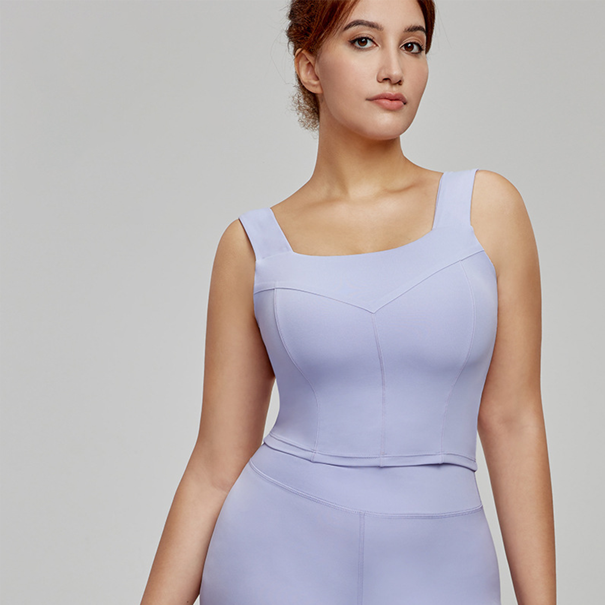 Plus-Size Solid Yoga Athletic Tank Top  DWB215005