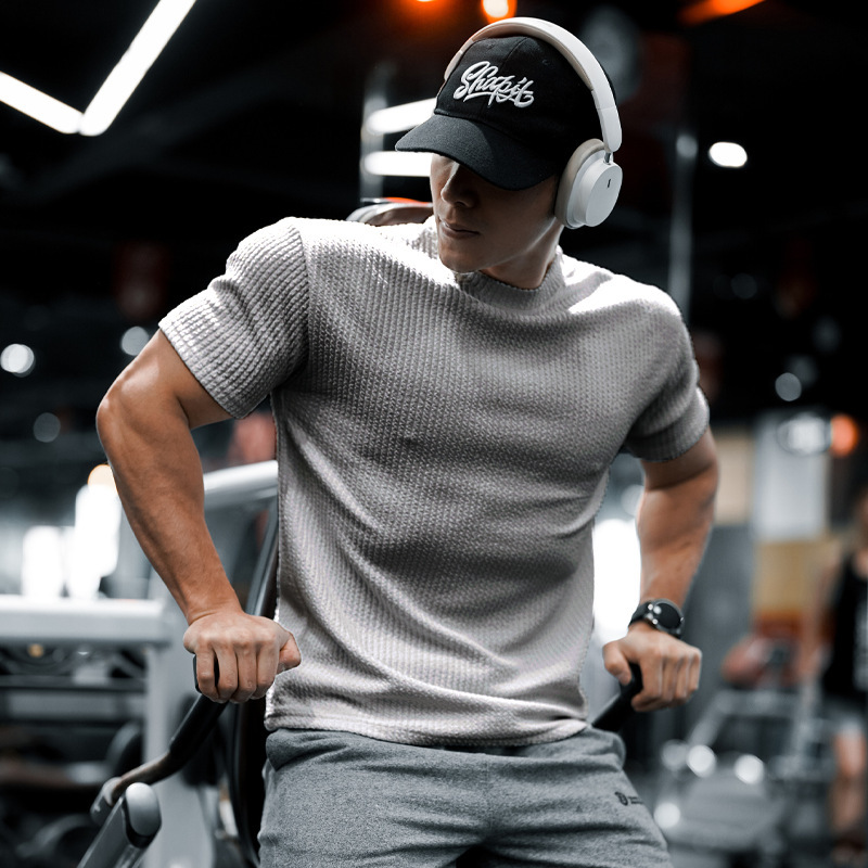 Men's Quick-Dry Stretch Solid Color T-Shirt DX113