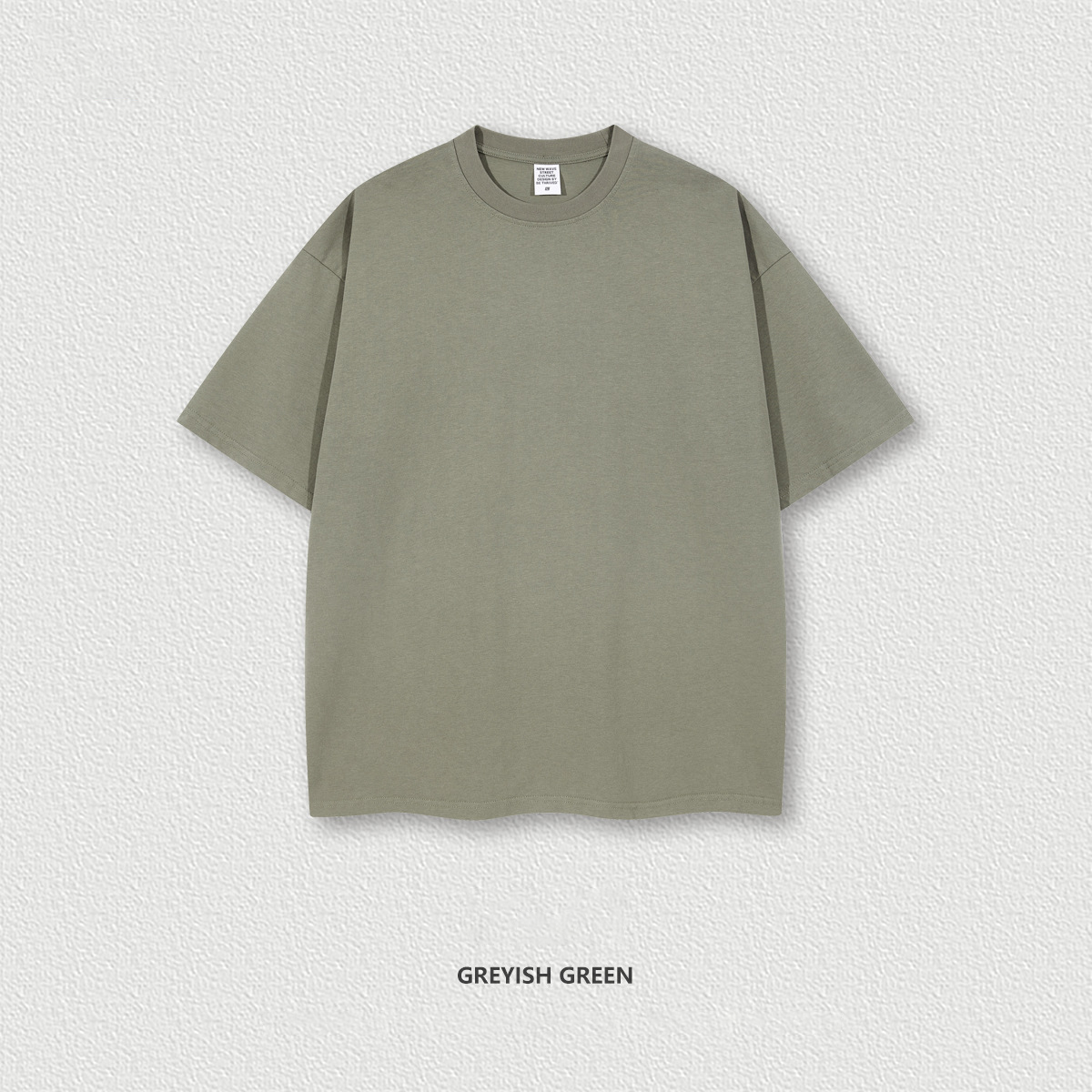  Earth Tone Short Sleeve Teen Loose White T-Shirt BE1199