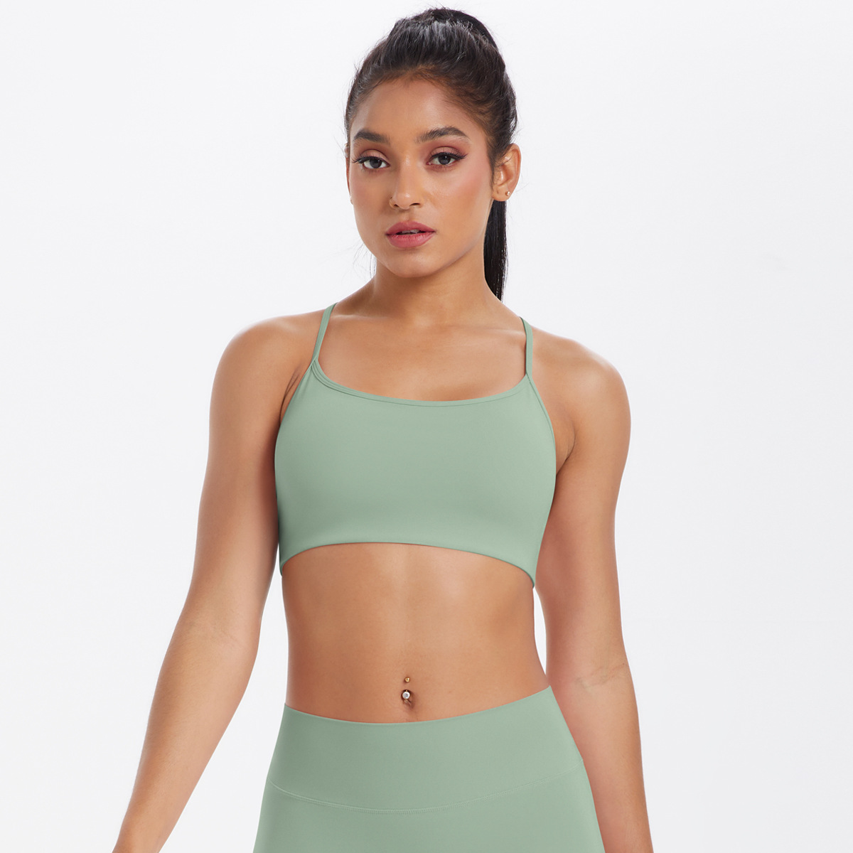 Cross-strapped Breathable Yoga Bra Vest 7112