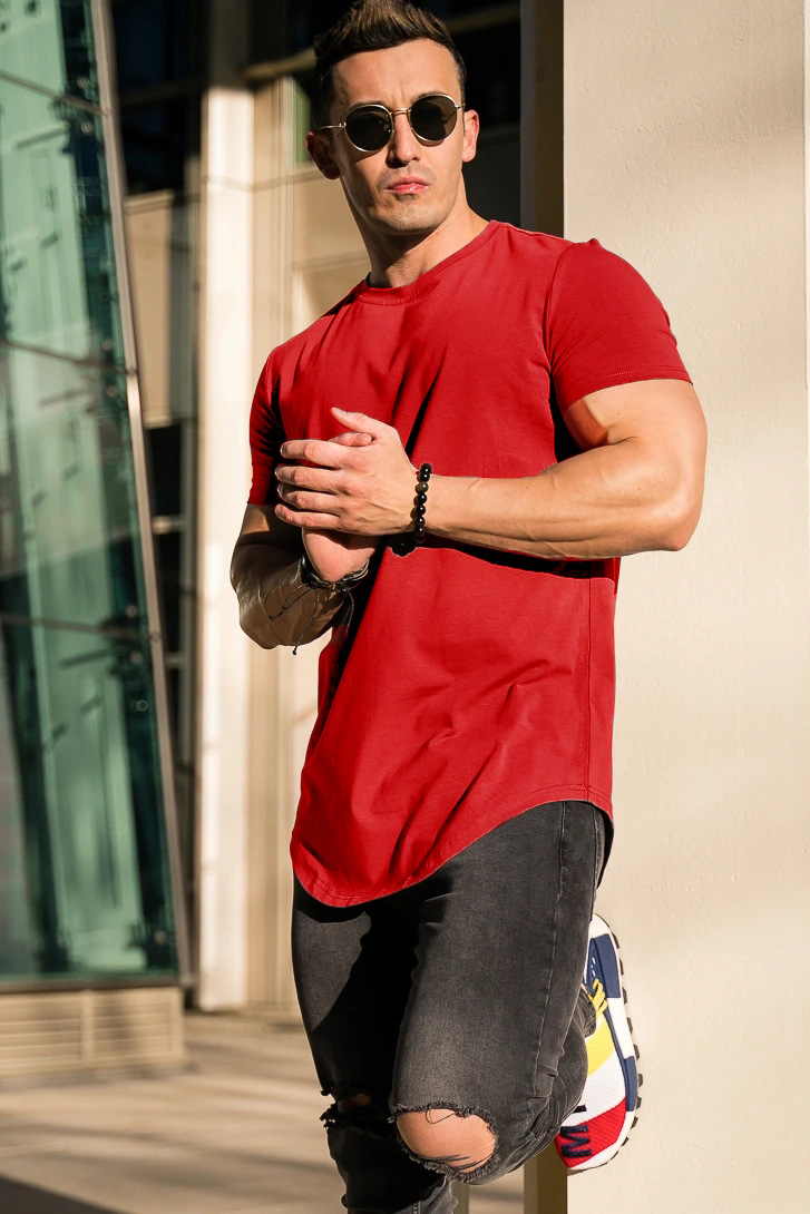 Men's Loose Fit Sports Short Sleeve T-Shirt TX115
