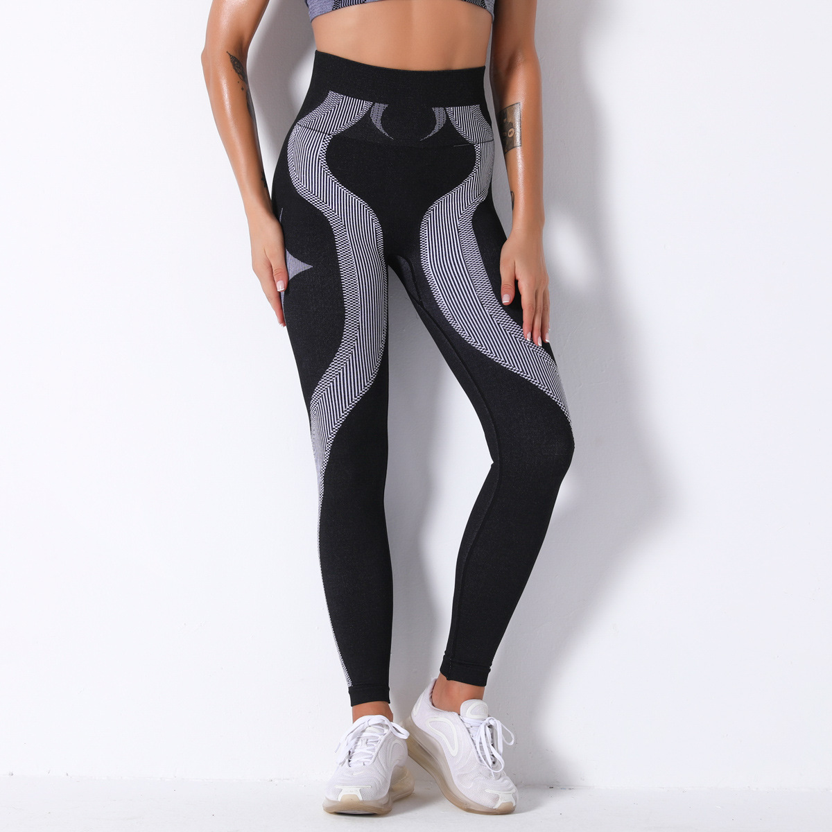  High-Waisted Hip-Lifting Stretchy Tight Yoga Pants 9185