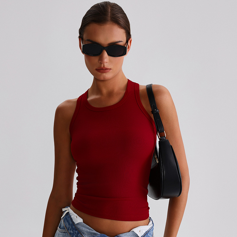  Ribbed I-shaped Beautiful Back Yoga Vest SKL-LQ7003