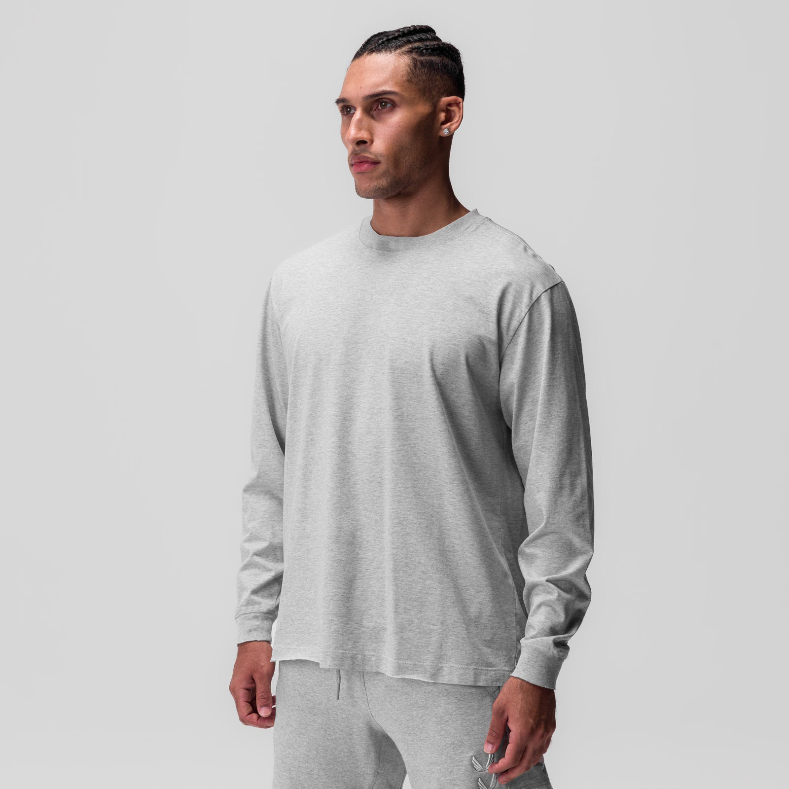 Men's Loose Fit Round Neck Long Sleeve Top CX817