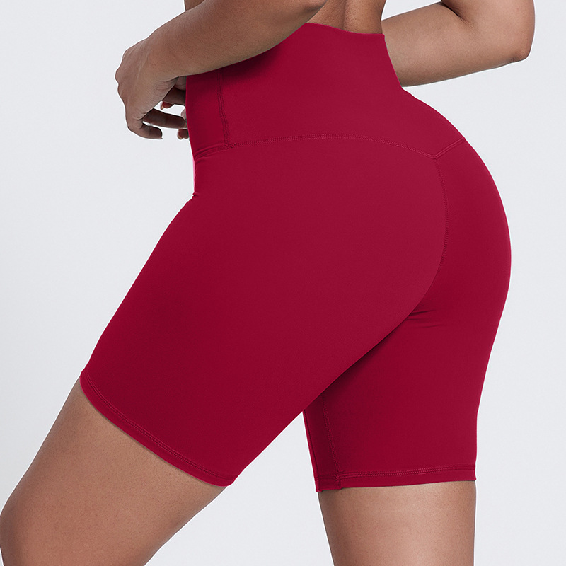 High-waisted Three-quarter Pants Seamless Slimming Fitness Shorts SKL-LQ5039