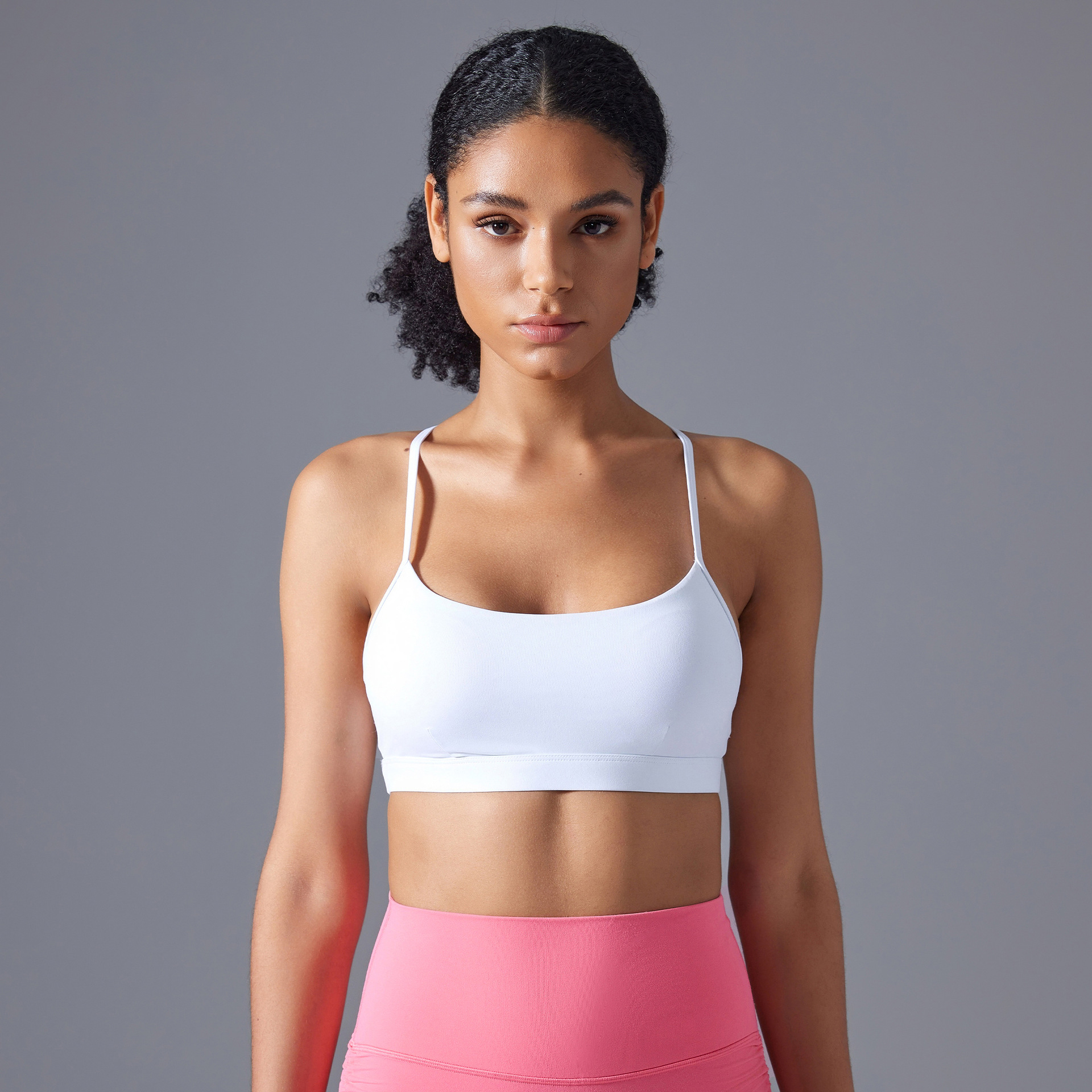 U-neck Sexy Solid Color Sports Yoga Bras D25108