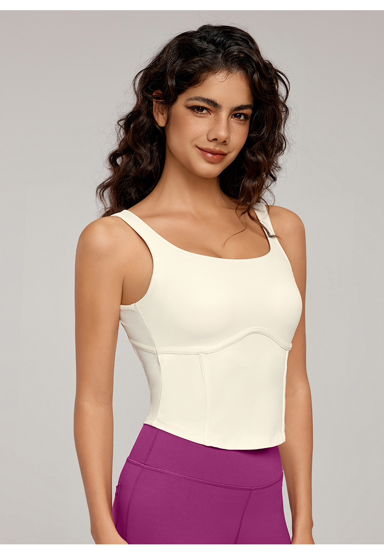 Slimming Yoga Tank Top with Built-in Chest Pads DWR115123