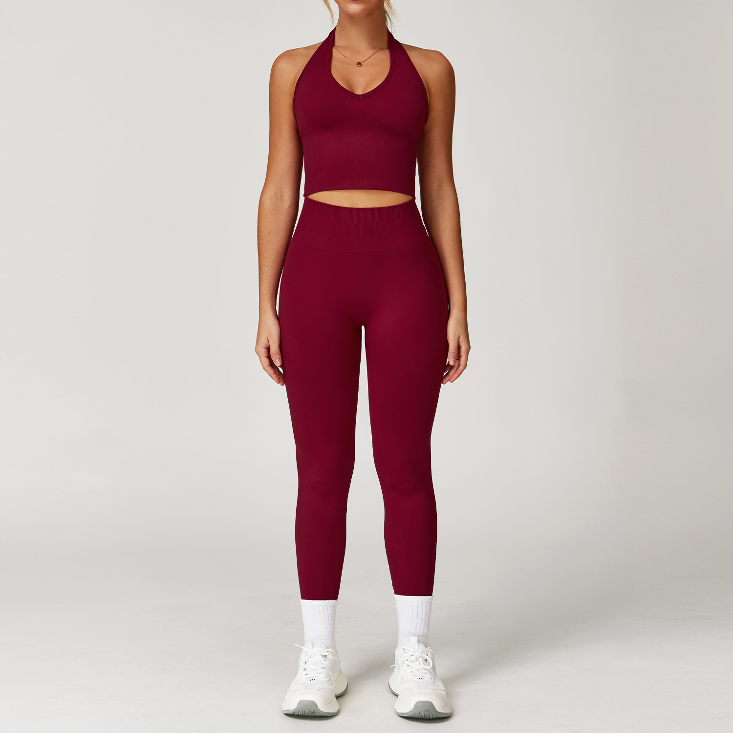  Seamless Bra and Long Pants Yoga Set 7725