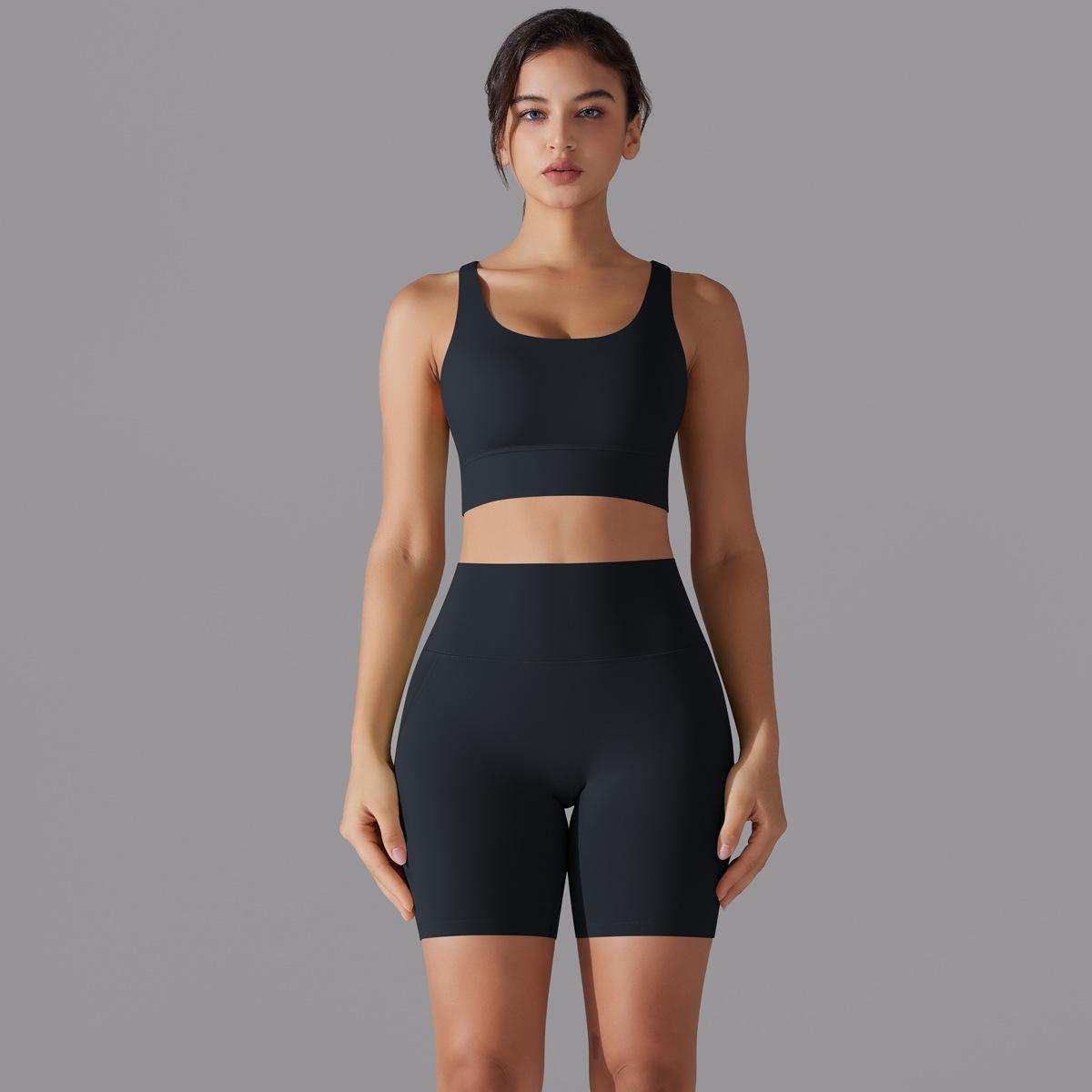  Spaghetti Straps Backless Hip-Lifting Sportswear Set 7001