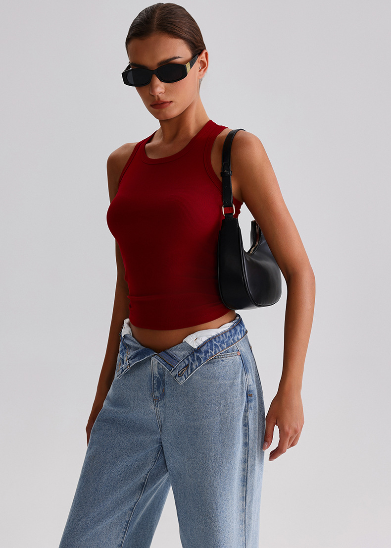  Ribbed I-shaped Beautiful Back Yoga Vest SKL-LQ7003