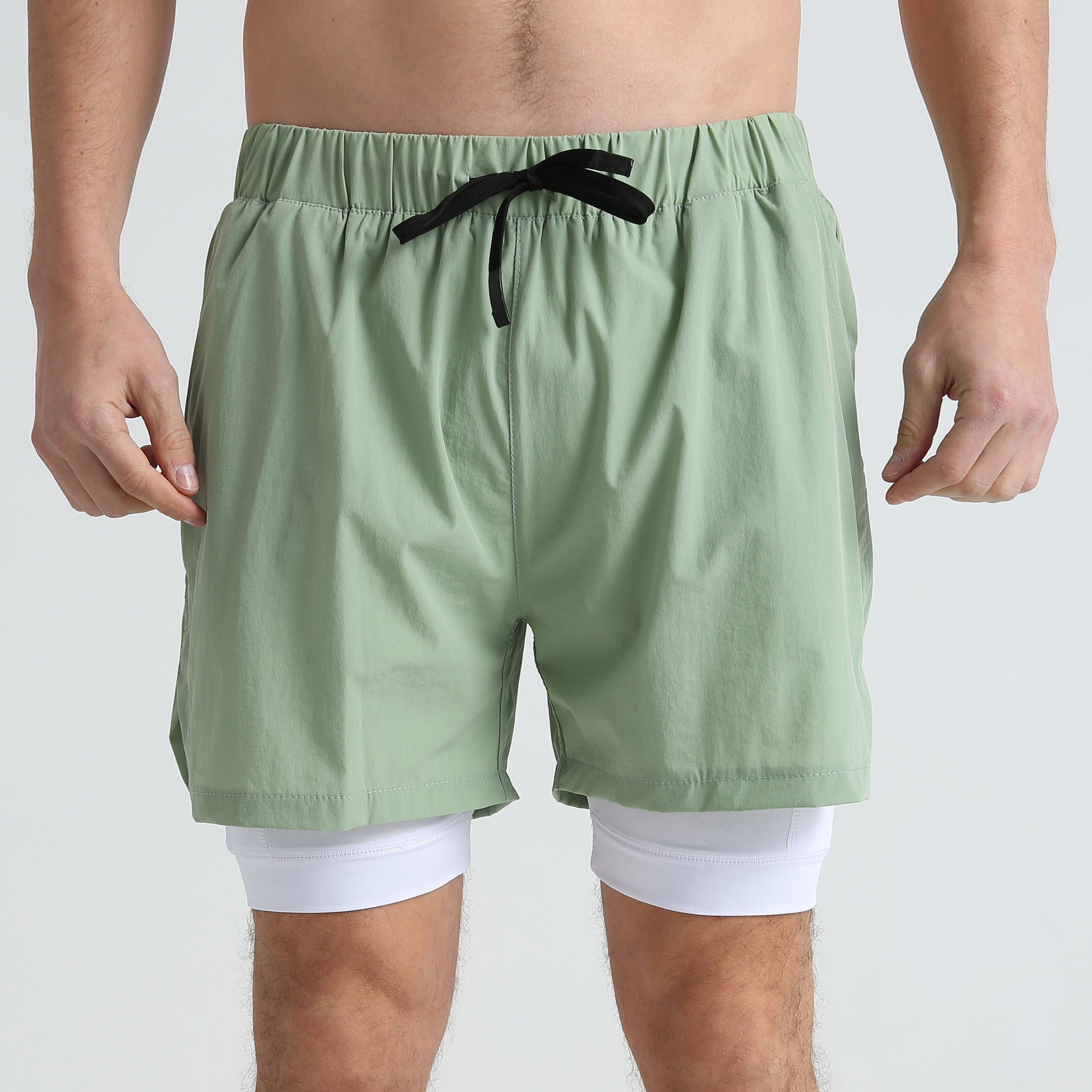  Men's Stretch Quick-Dry Lined Shorts SCDK1