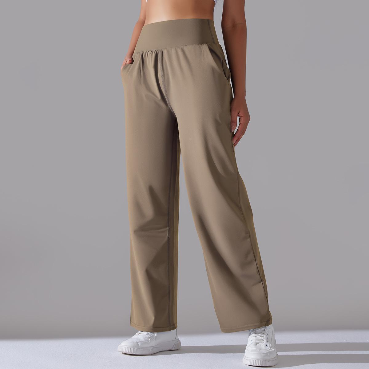 High-waisted Yoga Sports Wide-leg Pants 6639
