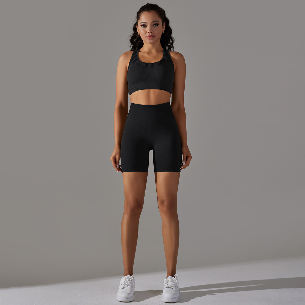  Women's Yoga Wear Backless Sports Bra Set 6623