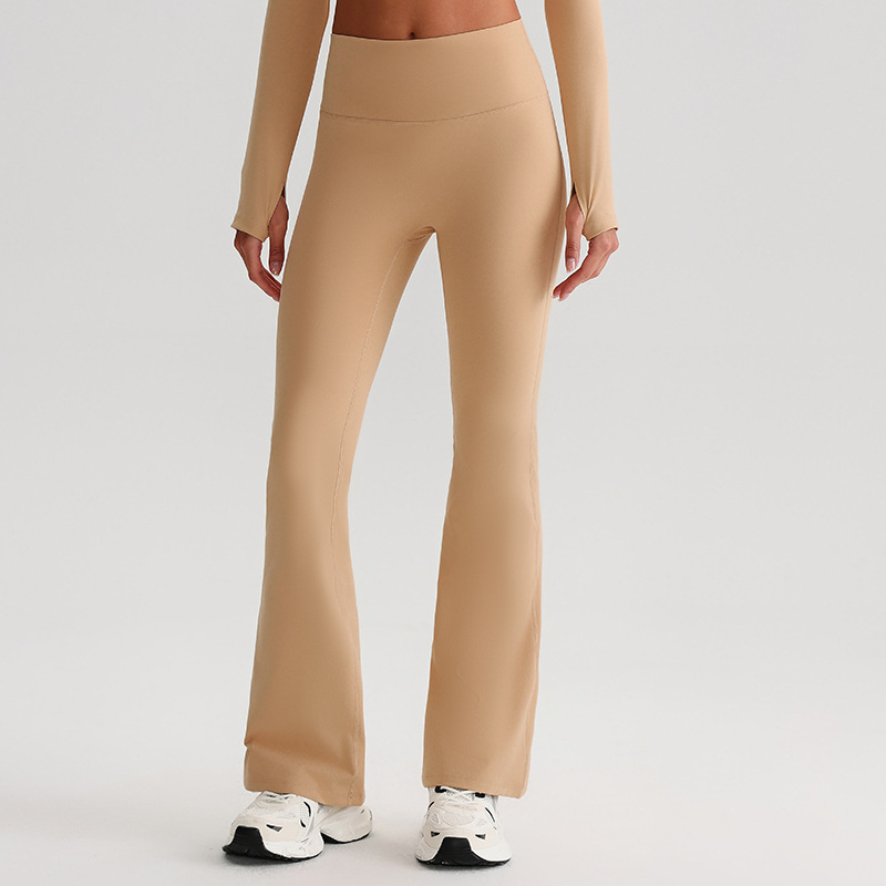 Yoga Pants for women High-waisted Hip-lifting Slightly Flared Leggings SKL-LQ8006