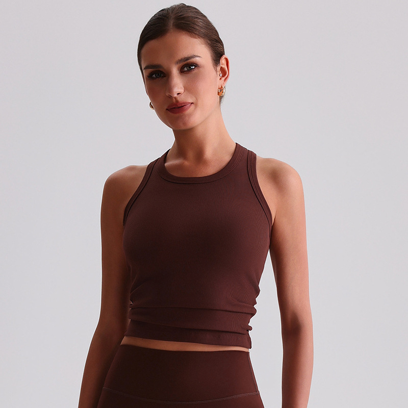  Ribbed I-shaped Beautiful Back Yoga Vest SKL-LQ7003
