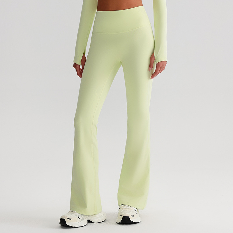 Yoga Pants for women High-waisted Hip-lifting Slightly Flared Leggings SKL-LQ8006