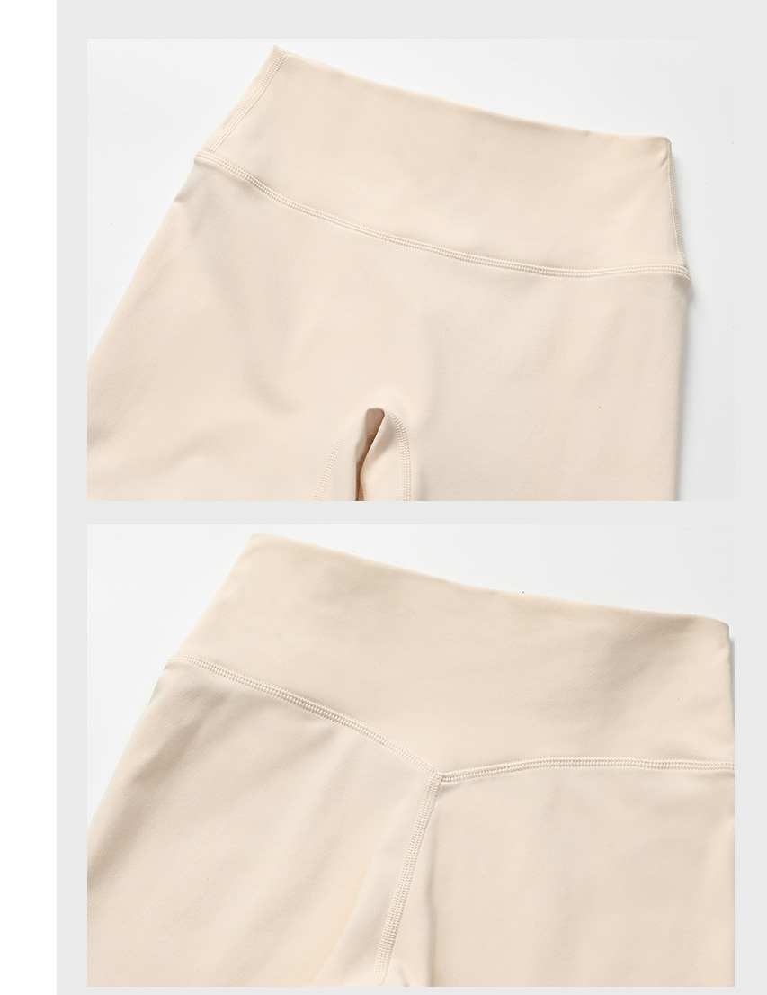  Solid-color Nude Tight Shorts Set With Beautiful Back Bra SKL-LQ0328