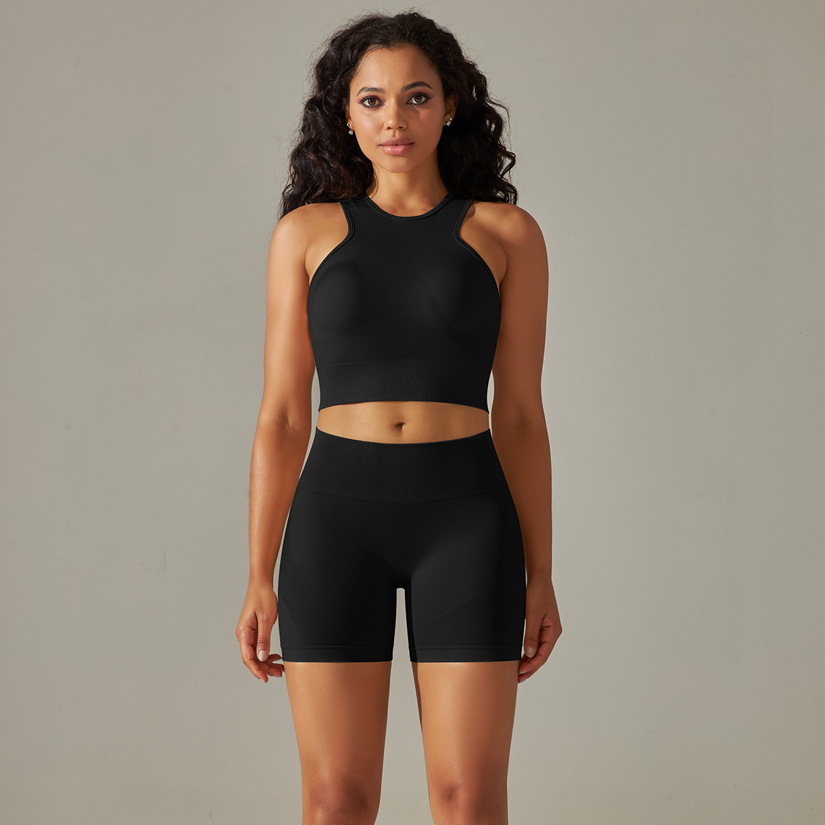  Shockproof Backless High-Waisted Hip-Lifting Shorts Set 6606