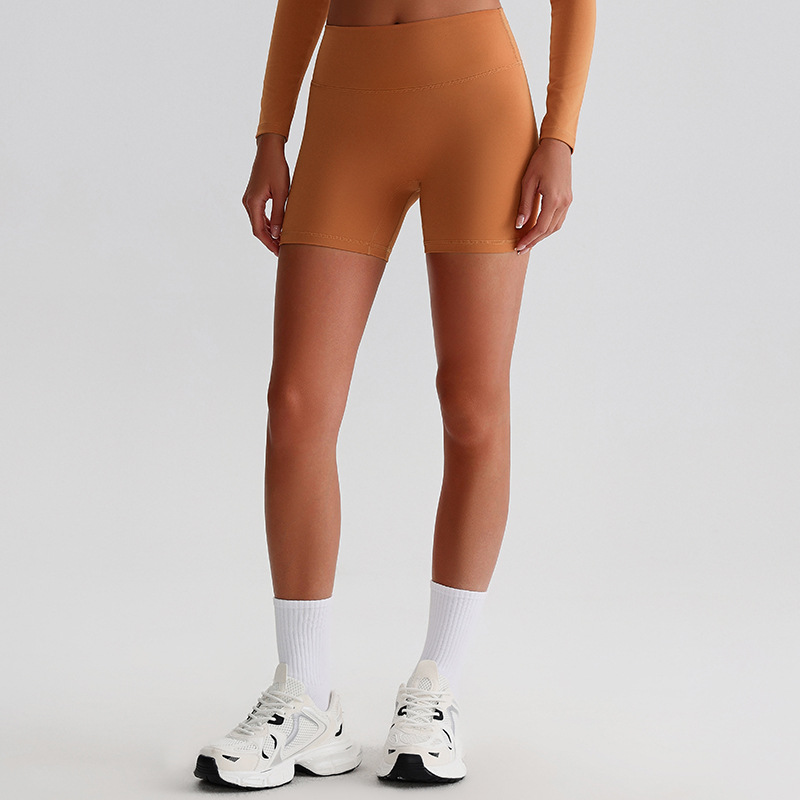 High-waisted Three-quarter Pants Seamless Slimming Fitness Shorts SKL-LQ8005