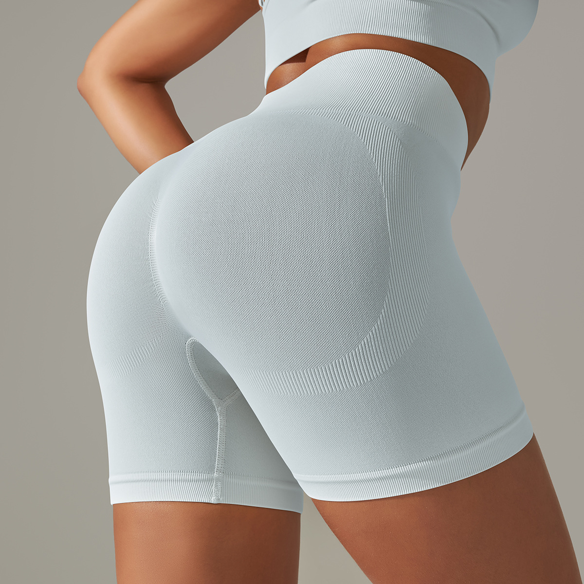 High-waisted Abdomen-toning Tight Sports Shorts 6610shorts