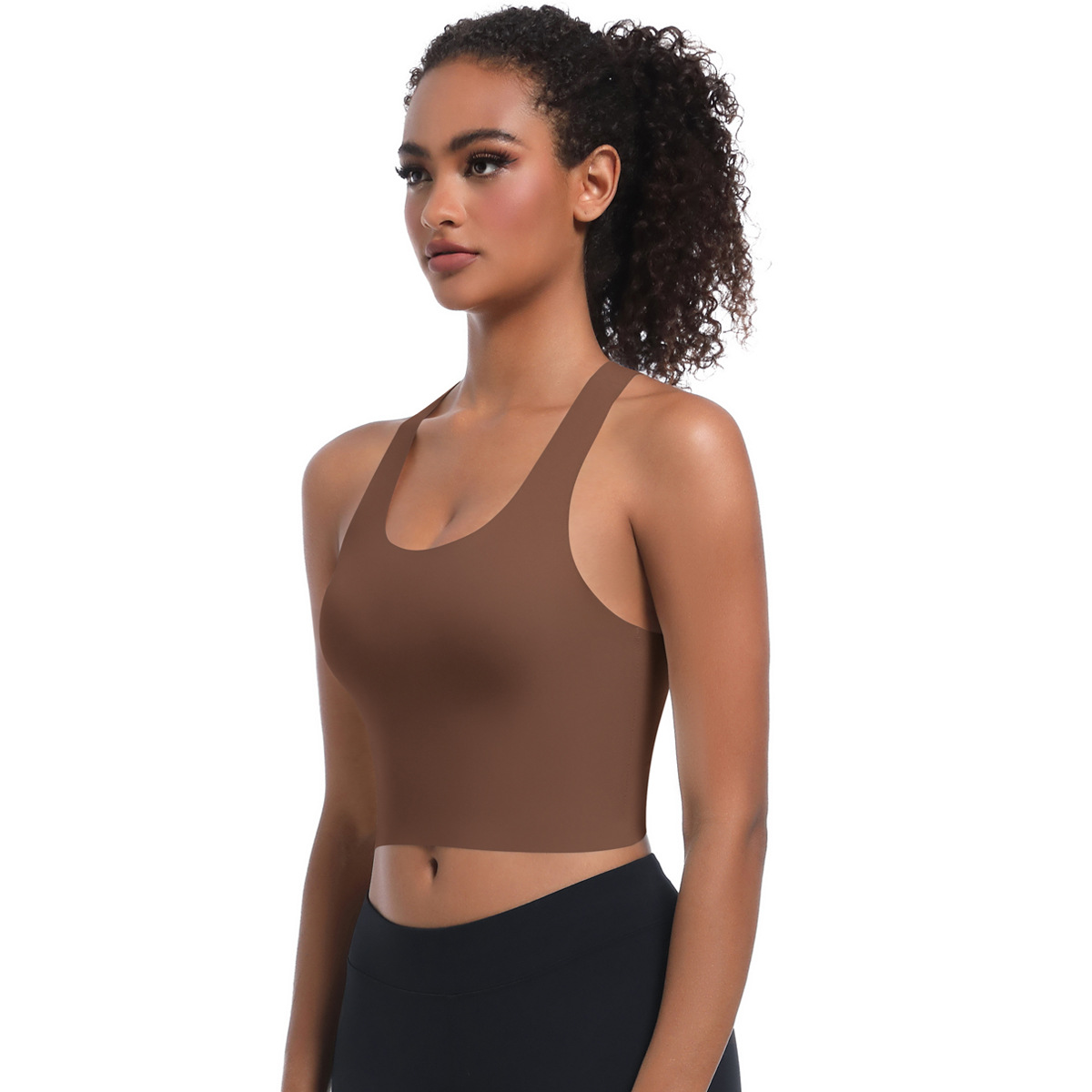  Crisscross Straps Backless Yoga Bra 7079