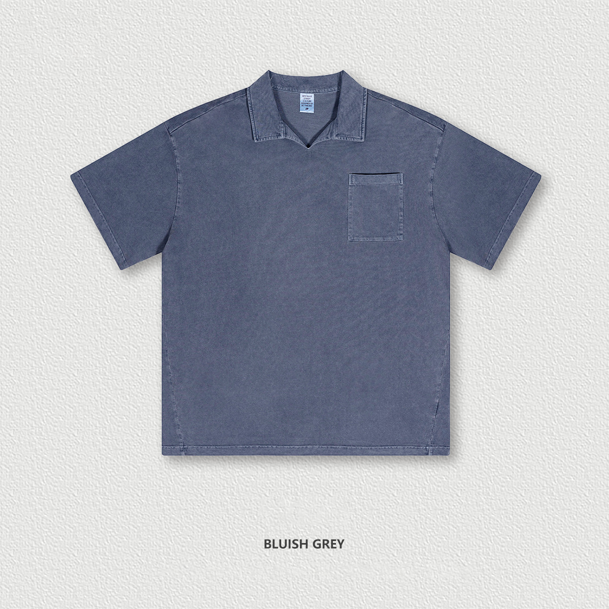  Spring Summer Washed Polo Short Sleeve BES1996